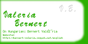 valeria bernert business card